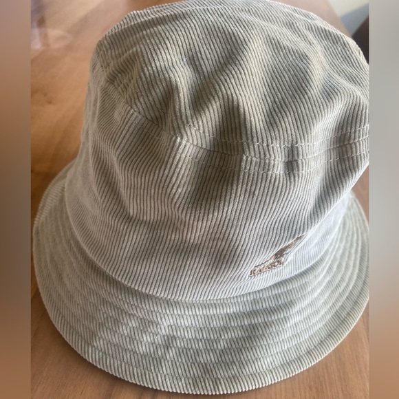 Kangol khaki corduroy bucket hat brown log embroidery size medium - Picture 7 of 7